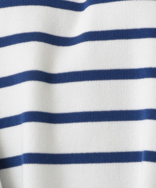 e/rm（イーアールエム）の「【e/rm】パネルボーダーロングタケニット（Tシャツ/カットソー・レディース・ブラック/ブルー・FREE）」の9枚目の写真