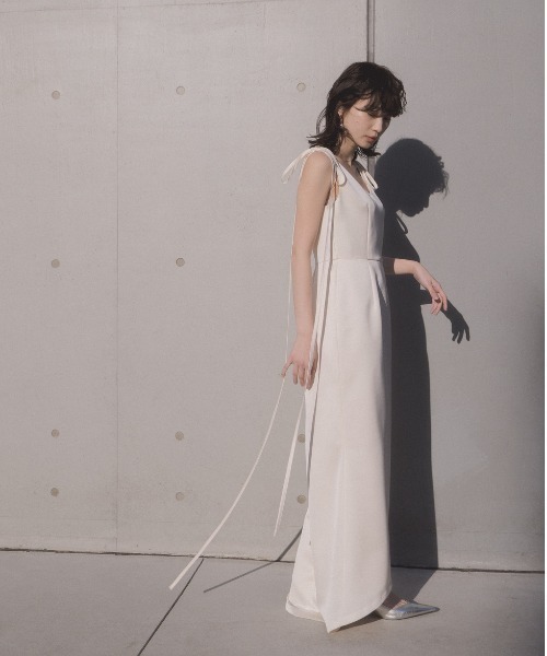 サテンリボンドレス［white collection］（ドレス）｜kaene（カエン