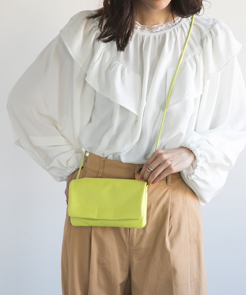 LEPSIM（レプシィム）の「オサイフショルダーバッグ　177850（ショルダーバッグ・レディース・ライム/アイボリー/ブラック・ONE SIZE）」の9枚目の写真