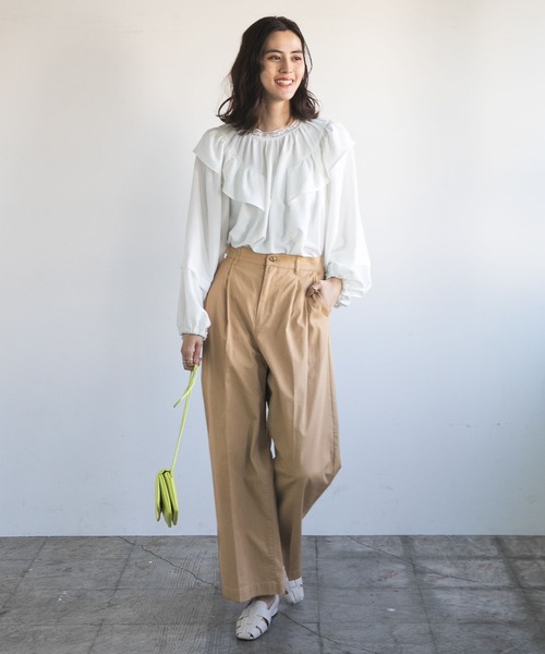 LEPSIM（レプシィム）の「オサイフショルダーバッグ　177850（ショルダーバッグ・レディース・ライム/アイボリー/ブラック・ONE SIZE）」の5枚目の写真