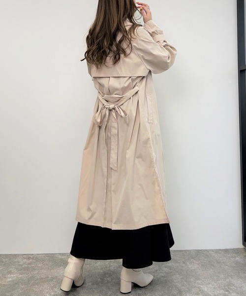 INGNI（イング）の「BIGトレンチコート（トレンチコート・レディース・ライトベージュ/ライトカーキ/ベージュ・M）」の9枚目の写真