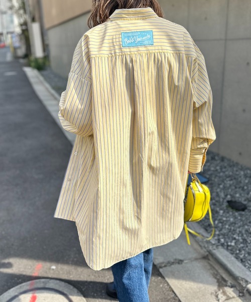 セール】ストライプBIGシャツ（シャツ/ブラウス）｜mi via loca