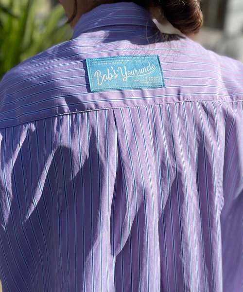 mi via loca（ミヴィアロカ）の「ストライプBIGシャツ（シャツ/ブラウス・レディース・ピンク/イエロー・FREE）」の18枚目の写真