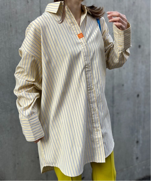 セール】ストライプBIGシャツ（シャツ/ブラウス）｜mi via loca