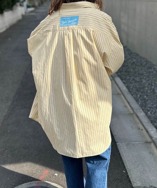 セール】ストライプBIGシャツ（シャツ/ブラウス）｜mi via loca