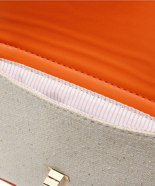 CIAOPANIC（チャオパニック）の「【Ciaopanic】　コンビ素材2WAYミニショルダー（ショルダーバッグ・レディース・オレンジ/ブラック/イエロー・FREE）」の12枚目の写真