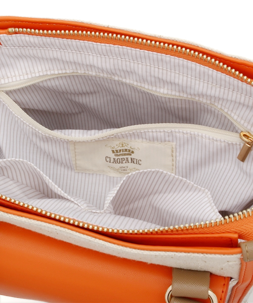 CIAOPANIC（チャオパニック）の「【Ciaopanic】　コンビ素材2WAYミニショルダー（ショルダーバッグ・レディース・オレンジ/ブラック/イエロー・FREE）」の14枚目の写真
