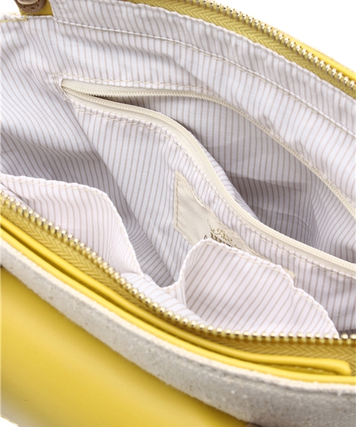 CIAOPANIC（チャオパニック）の「【Ciaopanic】　コンビ素材2WAYミニショルダー（ショルダーバッグ・レディース・オレンジ/ブラック/イエロー・FREE）」の9枚目の写真