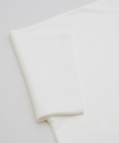 NULL（ヌル）の「【NULL】ポンチ ドルマンスリーブ 半袖Tシャツ（Tシャツ/カットソー・メンズ・ホワイト/ブラック/ブルーグリーン・MEDIUM/LARGE/SMALL）」の10枚目の写真