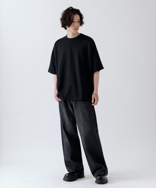 NULL(ヌル)の「【NULL】ポンチ ドルマンスリーブ 半袖Tシャツ(Tシャツ/カットソー・メンズ・ホワイト/ブラック/ブルーグリーン・MEDIUM/LARGE/SMALL)」の16枚目の写真