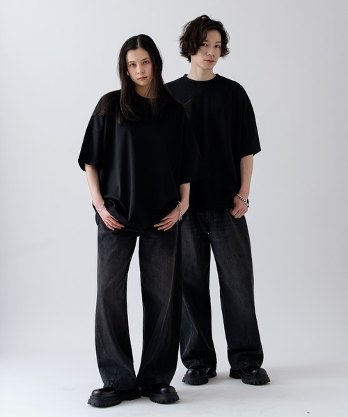 NULL(ヌル)の「【NULL】ポンチ ドルマンスリーブ 半袖Tシャツ(Tシャツ/カットソー・メンズ・ホワイト/ブラック/ブルーグリーン・MEDIUM/LARGE/SMALL)」の11枚目の写真