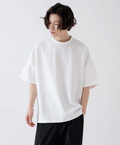 NULL(ヌル)の「【NULL】ポンチ ドルマンスリーブ 半袖Tシャツ(Tシャツ/カットソー・メンズ・ホワイト/ブラック/ブルーグリーン・MEDIUM/LARGE/SMALL)」の7枚目の写真