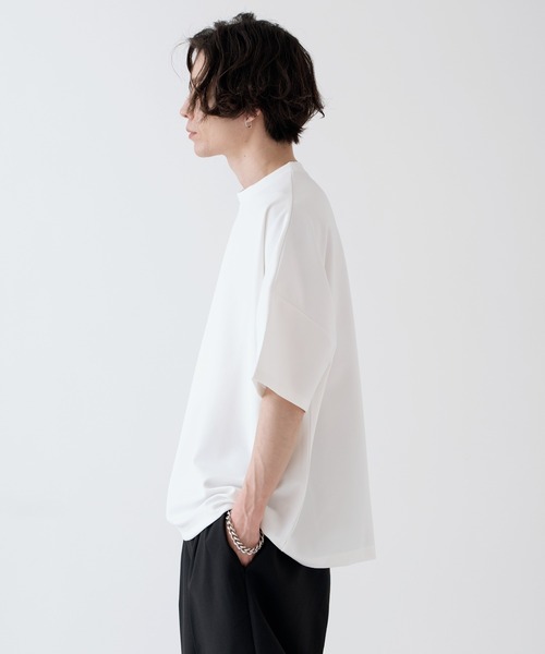 NULL(ヌル)の「【NULL】ポンチ ドルマンスリーブ 半袖Tシャツ(Tシャツ/カットソー・メンズ・ホワイト/ブラック/ブルーグリーン・MEDIUM/LARGE/SMALL)」の8枚目の写真
