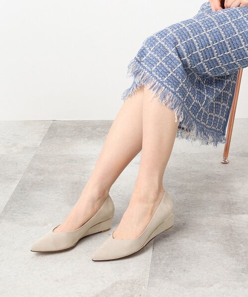 ESPERANZA(エスペランサ)の「ポインテッドトゥウェッジパンプス(パンプス・レディース・ブラック系/ブラック系2/ベージュ系/ベージュ系2/カーキ系/ピンク系5・21.5cm/22.0cm/22.5cm/23.0cm/23.5cm/24.0cm/25.0cm/24.5cm)」の21枚目の写真