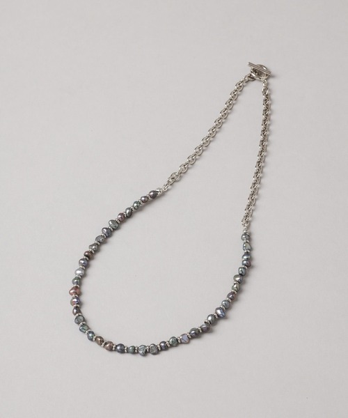 HARE（ハレ）の「パールチェーンネックレス(HARE)（ネックレス・メンズ・ホワイト/ブラック/ホワイト系その他・FREE）」の10枚目の写真