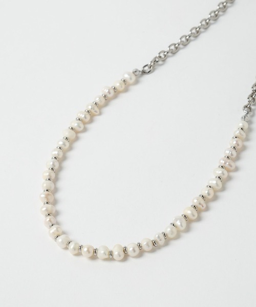 HARE（ハレ）の「パールチェーンネックレス(HARE)（ネックレス・メンズ・ホワイト/ブラック/ホワイト系その他・FREE）」の15枚目の写真