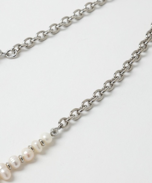 HARE（ハレ）の「パールチェーンネックレス(HARE)（ネックレス・メンズ・ホワイト/ブラック/ホワイト系その他・FREE）」の17枚目の写真