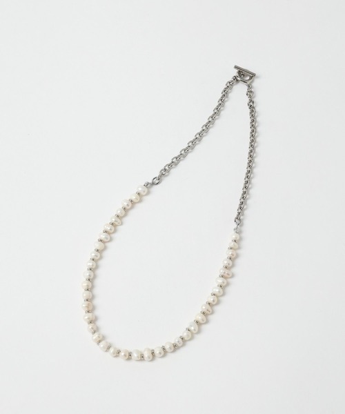 HARE（ハレ）の「パールチェーンネックレス(HARE)（ネックレス・メンズ・ホワイト/ブラック/ホワイト系その他・FREE）」の20枚目の写真