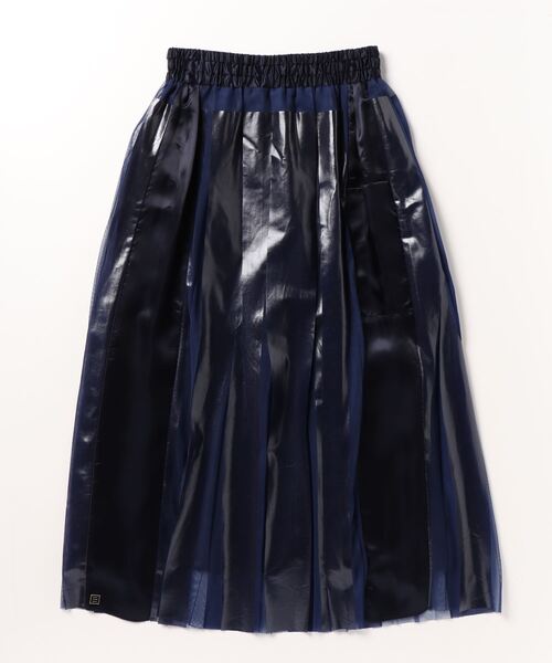 NAKAGAMI（ナカガミ）の「NAKAGAMI(ナカガミ) rubber print skirt/スカート（スカート・レディース・ネイビー・1）」の2枚目の写真