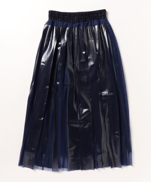 NAKAGAMI◇rubber print skirt/ロングスカート/1/ポリエステル