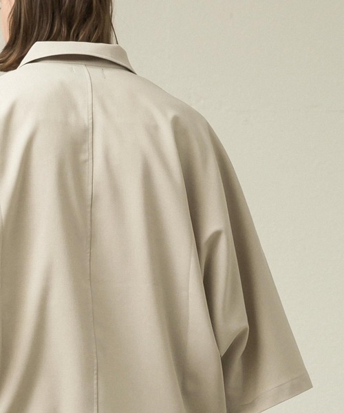 SLICK（スリック）の「シック＆シンアムンゼンクロスハーフジップポロ（ポロシャツ・メンズ・アイボリー/ネイビー/ブラック・1/2/3）」の8枚目の写真