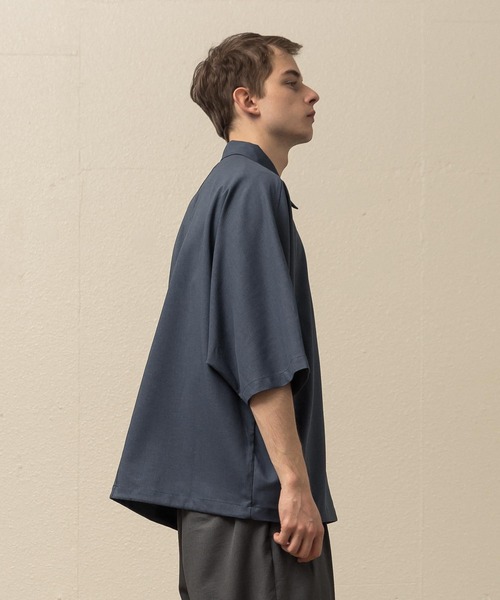 SLICK（スリック）の「シック＆シンアムンゼンクロスハーフジップポロ（ポロシャツ・メンズ・アイボリー/ネイビー/ブラック・1/2/3）」の19枚目の写真