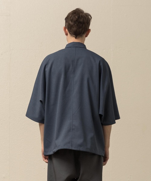 SLICK（スリック）の「シック＆シンアムンゼンクロスハーフジップポロ（ポロシャツ・メンズ・アイボリー/ネイビー/ブラック・1/2/3）」の20枚目の写真