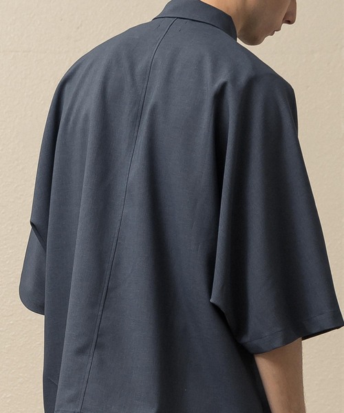 SLICK（スリック）の「シック＆シンアムンゼンクロスハーフジップポロ（ポロシャツ・メンズ・アイボリー/ネイビー/ブラック・1/2/3）」の22枚目の写真