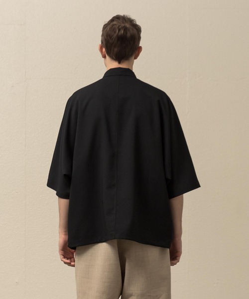 SLICK（スリック）の「シック＆シンアムンゼンクロスハーフジップポロ（ポロシャツ・メンズ・アイボリー/ネイビー/ブラック・1/2/3）」の13枚目の写真