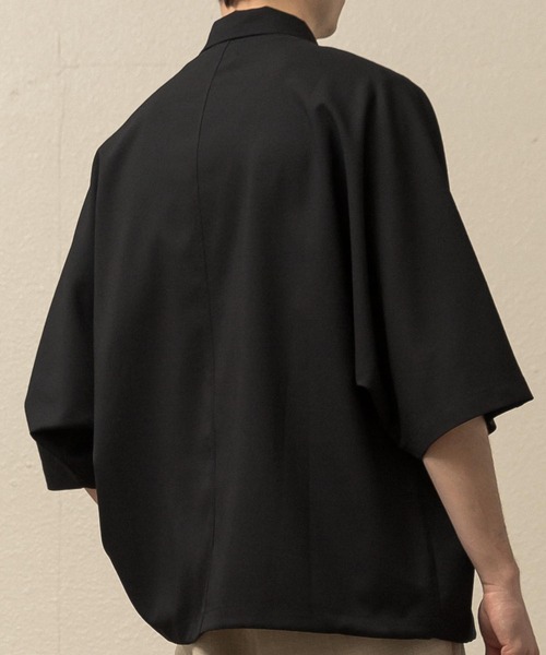 SLICK（スリック）の「シック＆シンアムンゼンクロスハーフジップポロ（ポロシャツ・メンズ・アイボリー/ネイビー/ブラック・1/2/3）」の15枚目の写真