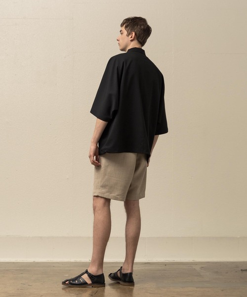 SLICK（スリック）の「シック＆シンアムンゼンクロスハーフジップポロ（ポロシャツ・メンズ・アイボリー/ネイビー/ブラック・1/2/3）」の17枚目の写真