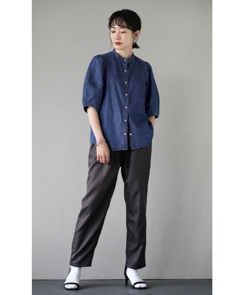 apartment department デニム ランタンスリーブ ブラウス apartment department（アパートメントデパートメント）の