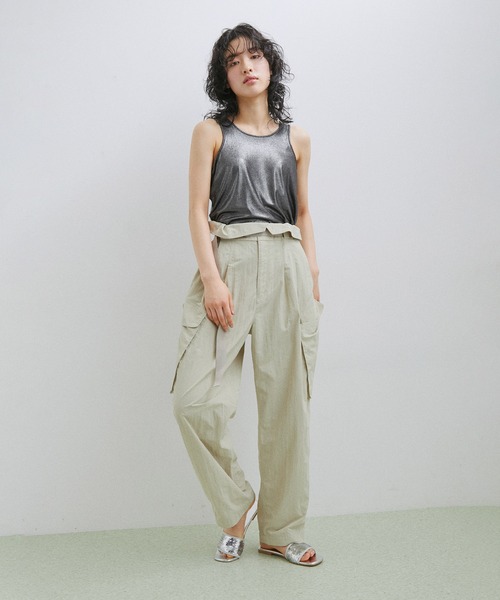 ADAM ET ROPE'（アダムエロペ）の「【セットアップ対応】ハクプリントタンクトップ（タンクトップ・レディース・シルバー/シルバー系その他2・FREE）」の5枚目の写真