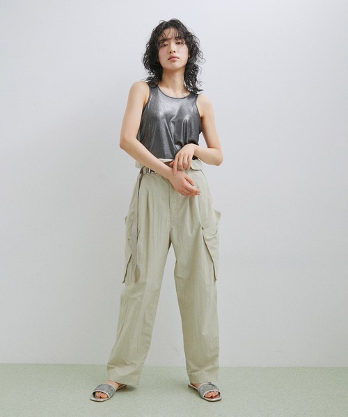 ADAM ET ROPE'（アダムエロペ）の「【セットアップ対応】ハクプリントタンクトップ（タンクトップ・レディース・シルバー/シルバー系その他2・FREE）」の16枚目の写真