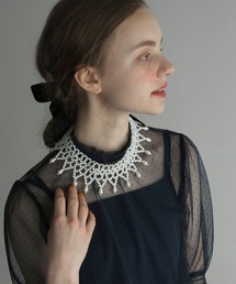 BONLECILL noir（ボンルシールノワール）の「【BONLECILL noir】パールつけ襟ネックレス（ネックレス）」