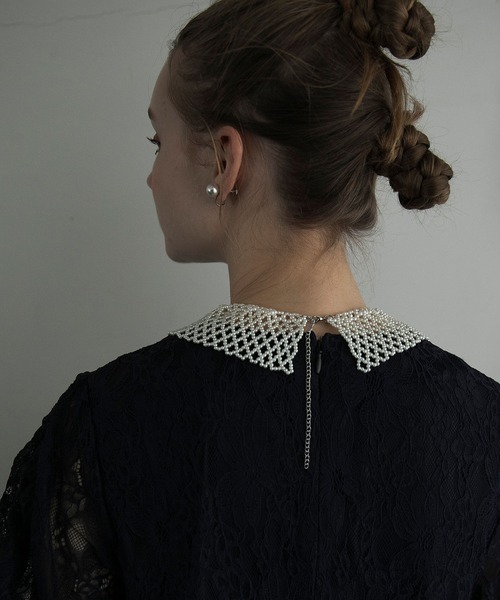 BONLECILL noir（ボンルシールノワール）の「【BONLECILL noir】パールつけ襟ネックレス（ネックレス・レディース・オフホワイト/アイボリー/ホワイト系その他/ホワイト系その他3/ライトホワイト/ホワイト系その他2/ホワイト系その他4・FREE）」の8枚目の写真