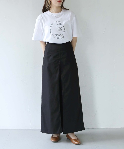 HER CLOSET（ハークローゼット）の「【shemoshelly】WEB限定サークルロゴTシャツ（Tシャツ/カットソー・レディース・ブラック/ホワイト/ネイビー・S/M/L）」の11枚目の写真