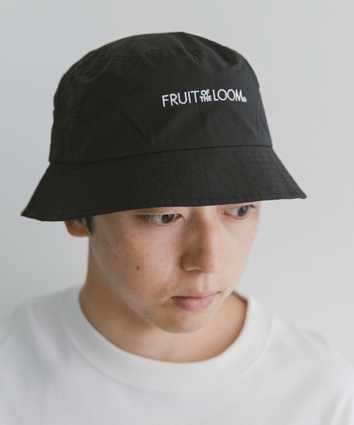 FRUIT OF THE LOOM(フルーツオブザルーム)の「『別注』FRUIT OF THE LOOM×DOORS 刺繍ハット(ハット・メンズ・ホワイト/ブラック・-)」の2枚目の写真