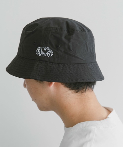 FRUIT OF THE LOOM(フルーツオブザルーム)の「『別注』FRUIT OF THE LOOM×DOORS 刺繍ハット(ハット・メンズ・ホワイト/ブラック・-)」の4枚目の写真