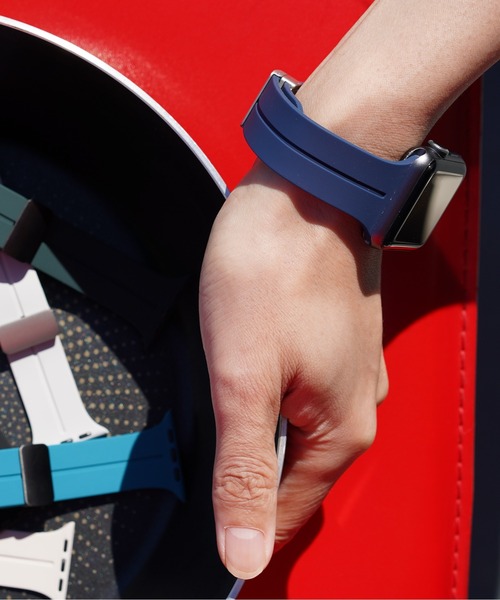 zandy(ズィーアンドワイ)の「zandy ズィー・アンド・ワイ / Apple Watch【シリコンループ】アップルウォッチバンド マグネットバックル // silicone2(デジタル腕時計・メンズ・シルバー/ブルー/ブラック/ピンク/グリーン/ワインレッド/ホワイト/ライトグレー/ネイビー/オレンジ/グレイッシュブルー/ダークネイビー/グレー系その他/ミント・S/M)」の19枚目の写真