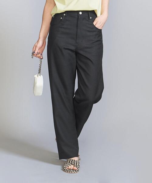 BEAUTY&YOUTH UNITED ARROWS(ビューティーアンドユースユナイテッドアローズ)の「ポリエステルブッチャー5ポケットパンツ -ウォッシャブル-(その他パンツ・レディース・ブラック/ベージュ・S/M)」の2枚目の写真