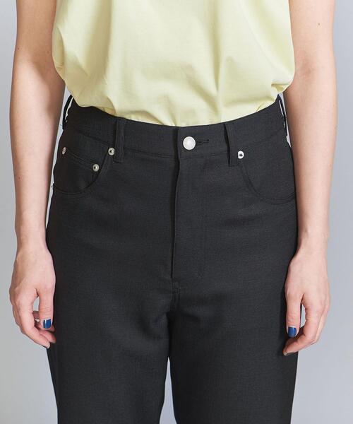 BEAUTY&YOUTH UNITED ARROWS(ビューティーアンドユースユナイテッドアローズ)の「ポリエステルブッチャー5ポケットパンツ -ウォッシャブル-(その他パンツ・レディース・ブラック/ベージュ・S/M)」の6枚目の写真