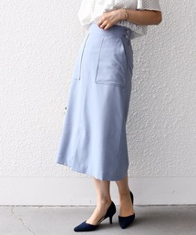 【ZOZO限定】SHIPS.me:アムンゼン 台形 ミディスカート