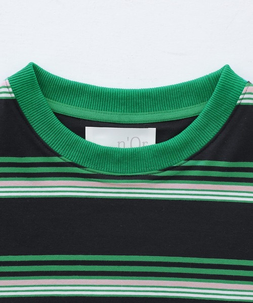 n'OrLABEL(ノアールレーベル)の「『マルチボーダーTシャツ』(Tシャツ/カットソー・メンズ・オフホワイト/ブラック/グレー・FREE)」の19枚目の写真