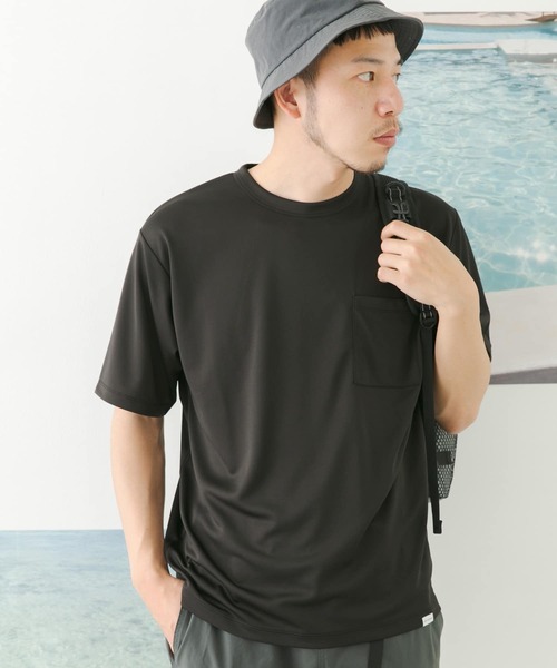 FORK&SPOON（フォークアンドスプーン）の「FORK&SPOON　add fabrics ポケットTシャツ（Tシャツ/カットソー・メンズ・ブラック/グレー・4/5）」の3枚目の写真