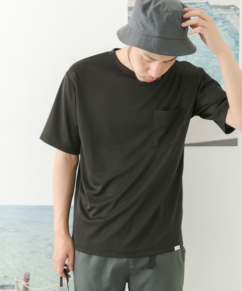 FORK&SPOON（フォークアンドスプーン）の「FORK&SPOON　add fabrics ポケットTシャツ（Tシャツ/カットソー・メンズ・ブラック/グレー・4/5）」の5枚目の写真