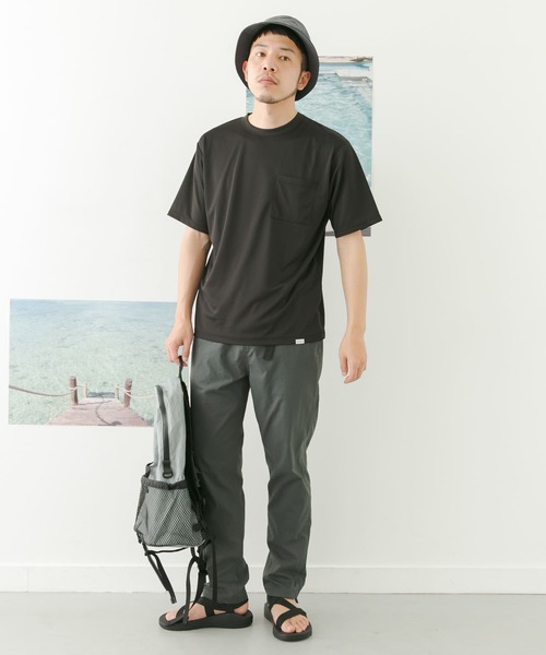 FORK&SPOON（フォークアンドスプーン）の「FORK&SPOON　add fabrics ポケットTシャツ（Tシャツ/カットソー・メンズ・ブラック/グレー・4/5）」の11枚目の写真