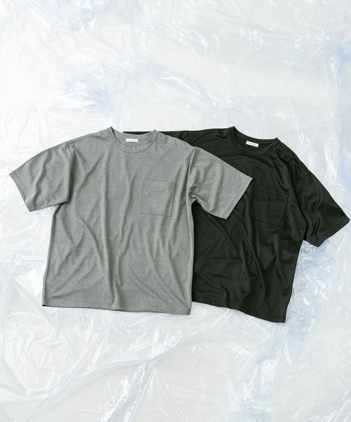 FORK&SPOON（フォークアンドスプーン）の「FORK&SPOON　add fabrics ポケットTシャツ（Tシャツ/カットソー・メンズ・ブラック/グレー・4/5）」の19枚目の写真