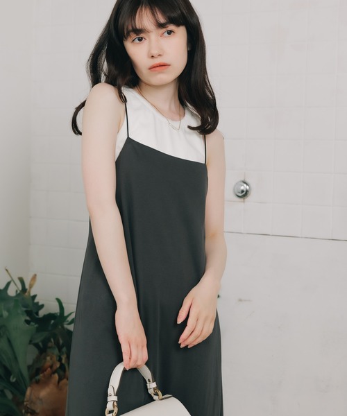 ESLOW エスロー ワンピース ESLOW（エスロー）の「ESLOW/エスロー LAYERED CAMISOLE DRES