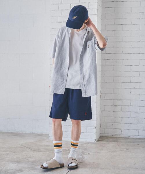 coen(コーエン)の「ワンポイントアメトラ刺繍イージーショーツ(チノパンツ・メンズ・ベージュ/ネイビー・XL/M/L/S)」の3枚目の写真